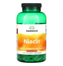 Swanson, Niacin, 500 mg, 250 Capsules