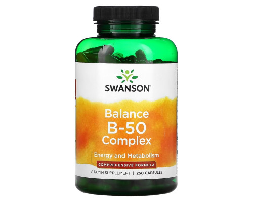 Swanson, Balance B-50 Complex, 250 Capsules Swanson, Balance B-50 Complex, 250 Capsules