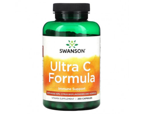 Витамин C Swanson, Ultra C Formula, 250 капсул Витамин C Swanson, Ultra C Formula, 250 капсул