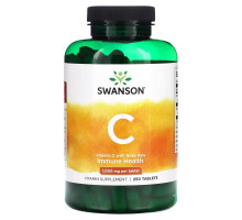 Swanson, Vitamin C With Rose Hips, 1,000 mg, 250 Tablets