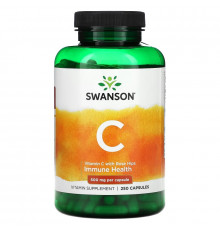Swanson, Vitamin C With Rose Hips, 500 mg, 250 Capsules