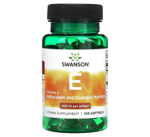 Swanson, Vitamin E, 400 IU, 100 Softgels