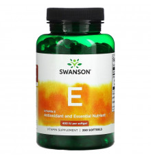 Swanson, Vitamin E, 400 IU, 250 Softgels
