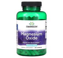 Swanson, Magnesium Oxide, 200 mg, 250 Capsules