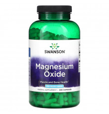 Swanson, Magnesium Oxide, 200 mg, 500 Capsules