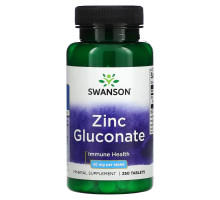 Swanson, Zinc Gluconate, 30 mg, 250 Tablets