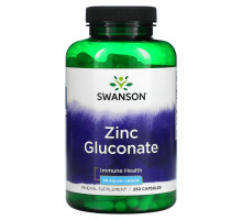 Swanson, Zinc Gluconate, 50 mg, 250 Capsules