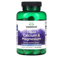 Swanson, Liquid Calcium & Magnesium, 100 Softgels