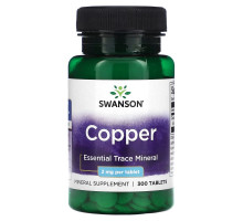 Swanson, Copper, 2 mg, 300 Tablets