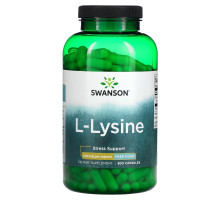 Swanson, L-lysine, 500 mg, 300 Capsules