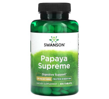 Swanson, Papaya Supreme , 50 mg , 300 Tablets