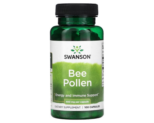 Swanson, Bee Pollen , 400 mg , 100 Capsules