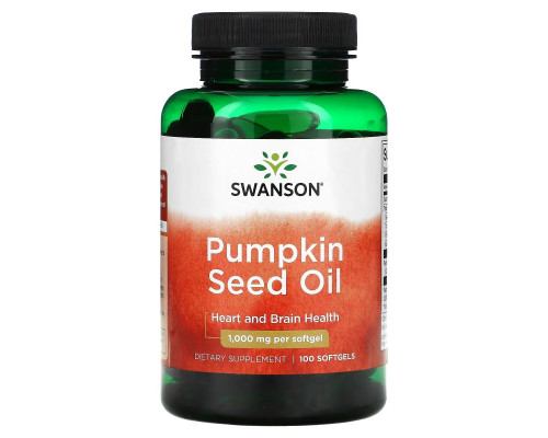 Swanson, Pumpkin Seed Oil, 1,000 mg, 100 Softgels