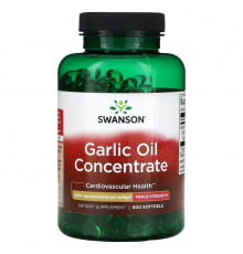 Swanson, Garlic Oil Concentrate, 1,500 mg, 500 Softgels