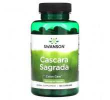 Для пищеварительной системы Swanson, Cascara Sagrada, 450 мг, 100 капсул