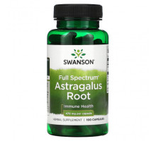 БАДы для укрепления иммунитета Full Spectrum Astragalus Root, 470 mg, 100 Capsules