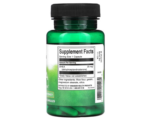 Swanson, DHEA, High Potency, 25 mg, 120 Capsules Swanson, DHEA, High Potency, 25 mg, 120 Capsules