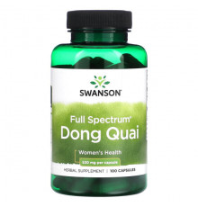 Растительные экстракты и настойки Swanson, Full Spectrum Dong Quai, 530 мг, 100 капсул