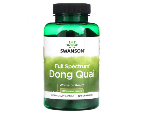 Растительные экстракты и настойки Swanson, Full Spectrum Dong Quai, 530 мг, 100 капсул Растительные экстракты и настойки Swanson, Full Spectrum Dong Quai, 530 мг, 100 капсул