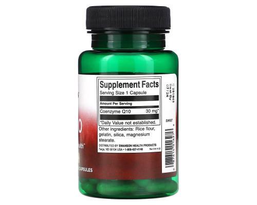 Swanson, CoQ10, 30 mg, 60 Capsules Swanson, CoQ10, 30 mg, 60 Capsules