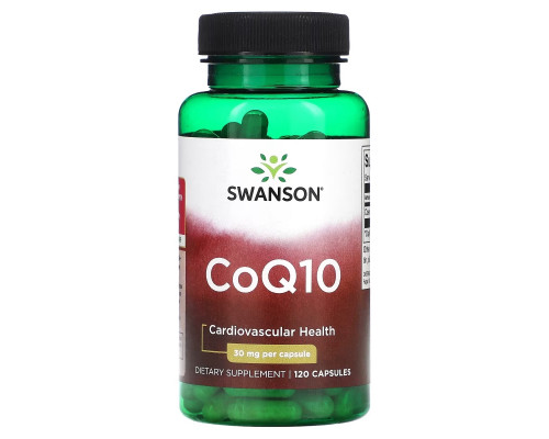 Swanson, CoQ10, 30 mg, 120 Capsules Swanson, CoQ10, 30 mg, 120 Capsules
