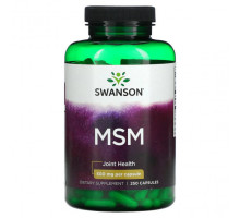 Для мышц и суставов Swanson, МСМ, для здоровья суставов, 250 мг, 250 капсул
