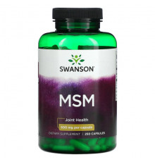 Для мышц и суставов Swanson, МСМ, для здоровья суставов, 250 мг, 250 капсул