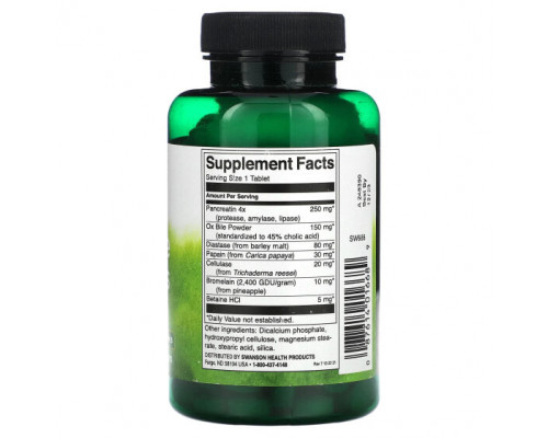 Пищеварительные ферменты Digestive Enzymes, 180 Tablets Пищеварительные ферменты Digestive Enzymes, 180 Tablets