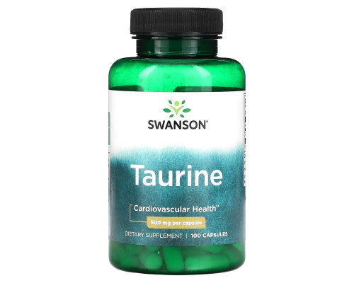 Swanson, Taurine, 500 mg, 100 Capsules Swanson, Taurine, 500 mg, 100 Capsules