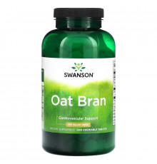 Swanson, Oat Bran, 850 mg, 250 Chewable Tablets