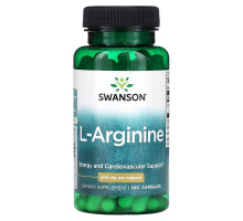 Swanson, L-Arginine, 500 mg, 100 Capsules
