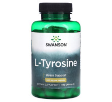 Swanson, L-Tyrosine, 500 mg, 100 Capsules
