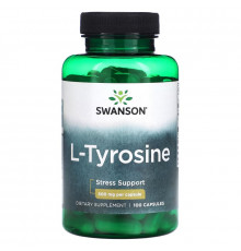 Swanson, L-Tyrosine, 500 mg, 100 Capsules