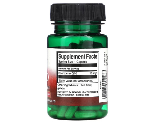 Swanson, CoQ10, 10 mg, 100 Capsules Swanson, CoQ10, 10 mg, 100 Capsules