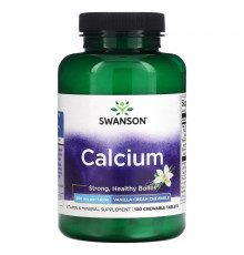Swanson, Calcium, Vanilla Cream, 500 mg, 100 Chewable Tablets