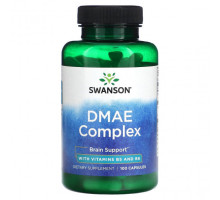 Улучшение памяти и работы мозга Swanson, DMAE Complex`` 100 капсул