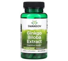 Swanson, Ginkgo Biloba Extract, 60 mg, 120 Capsules