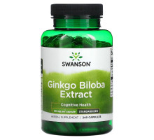 Swanson, Ginkgo Biloba Extract, 60 mg, 240 Capsules