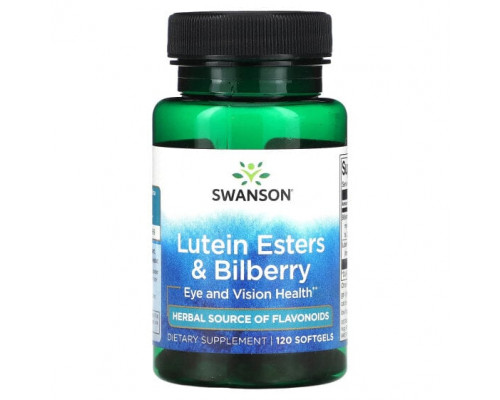 Имбирь и куркума Lutein Esters & Bilberry, 120 Softgels Имбирь и куркума Lutein Esters & Bilberry, 120 Softgels
