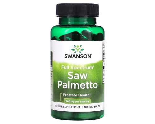 Swanson, Saw Palmetto, 540 mg, 100 Capsules Swanson, Saw Palmetto, 540 mg, 100 Capsules