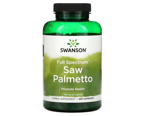 Swanson, Full Spectrum Saw Palmetto, 540 mg, 250 Capsules Swanson, Full Spectrum Saw Palmetto, 540 mg, 250 Capsules