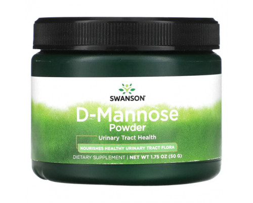 Женское здоровье Swanson, D-манноза в порошке, 50 г (1,75 унции) Женское здоровье Swanson, D-манноза в порошке, 50 г (1,75 унции)