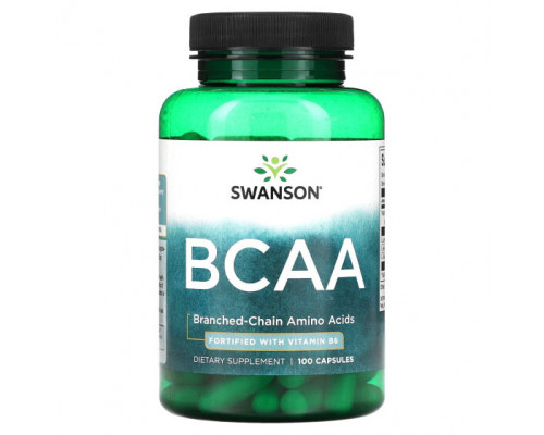 Аминокислоты Swanson, BCAA`` 100 капсул Аминокислоты Swanson, BCAA`` 100 капсул