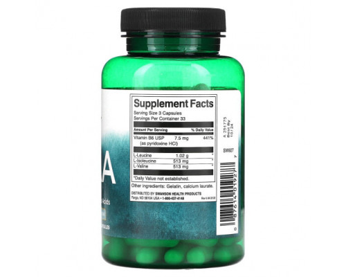 Аминокислоты Swanson, BCAA`` 100 капсул Аминокислоты Swanson, BCAA`` 100 капсул