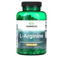 Swanson, L-Arginine , 500 mg , 200 Capsules