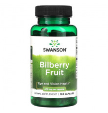 Для глаз Bilberry Fruit, 470 mg, 100 Capsules