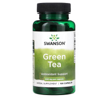 Swanson, Green Tea, 500 mg, 100 Capsules
