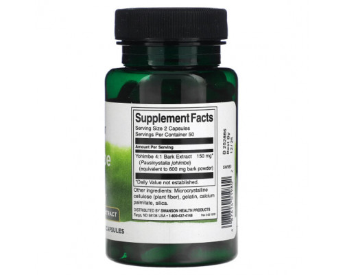 Мужское здоровье Yohimbe Bark, 75 mg, 100 Capsules Мужское здоровье Yohimbe Bark, 75 mg, 100 Capsules