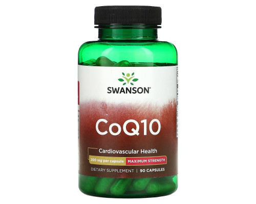 Swanson, CoQ10, 200 mg, 90 Capsules Swanson, CoQ10, 200 mg, 90 Capsules