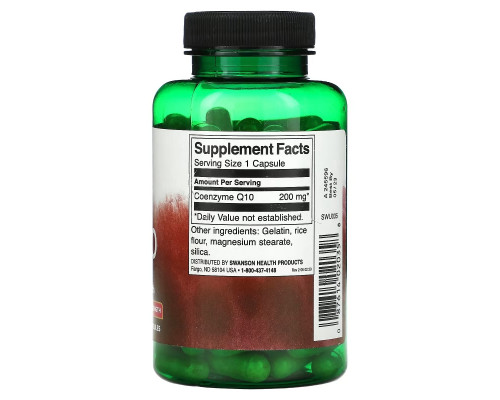 Swanson, CoQ10, 200 mg, 90 Capsules Swanson, CoQ10, 200 mg, 90 Capsules